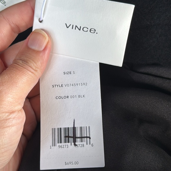 Vince Italian Wool Cropped Peacoat - Picture 12 of 16